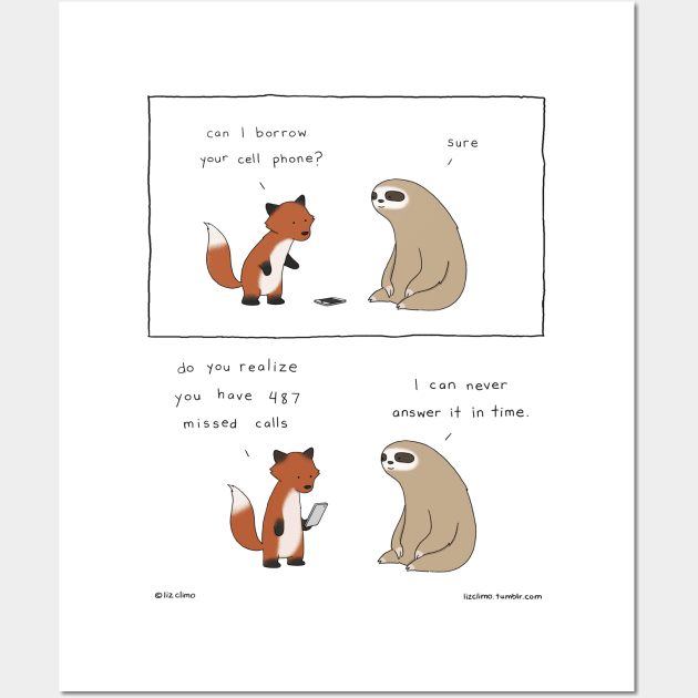 Missed Calls Wall Art by Liz Climo